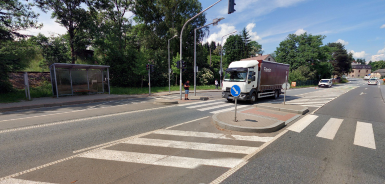 Nebezpečný přechod u Lidlu